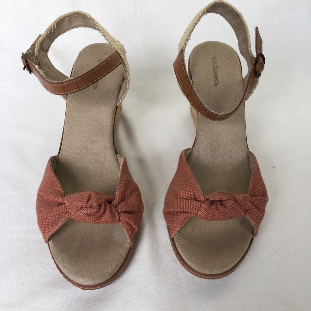 Espadrille Knotted Wedge Sandals - Picture 4 of 8